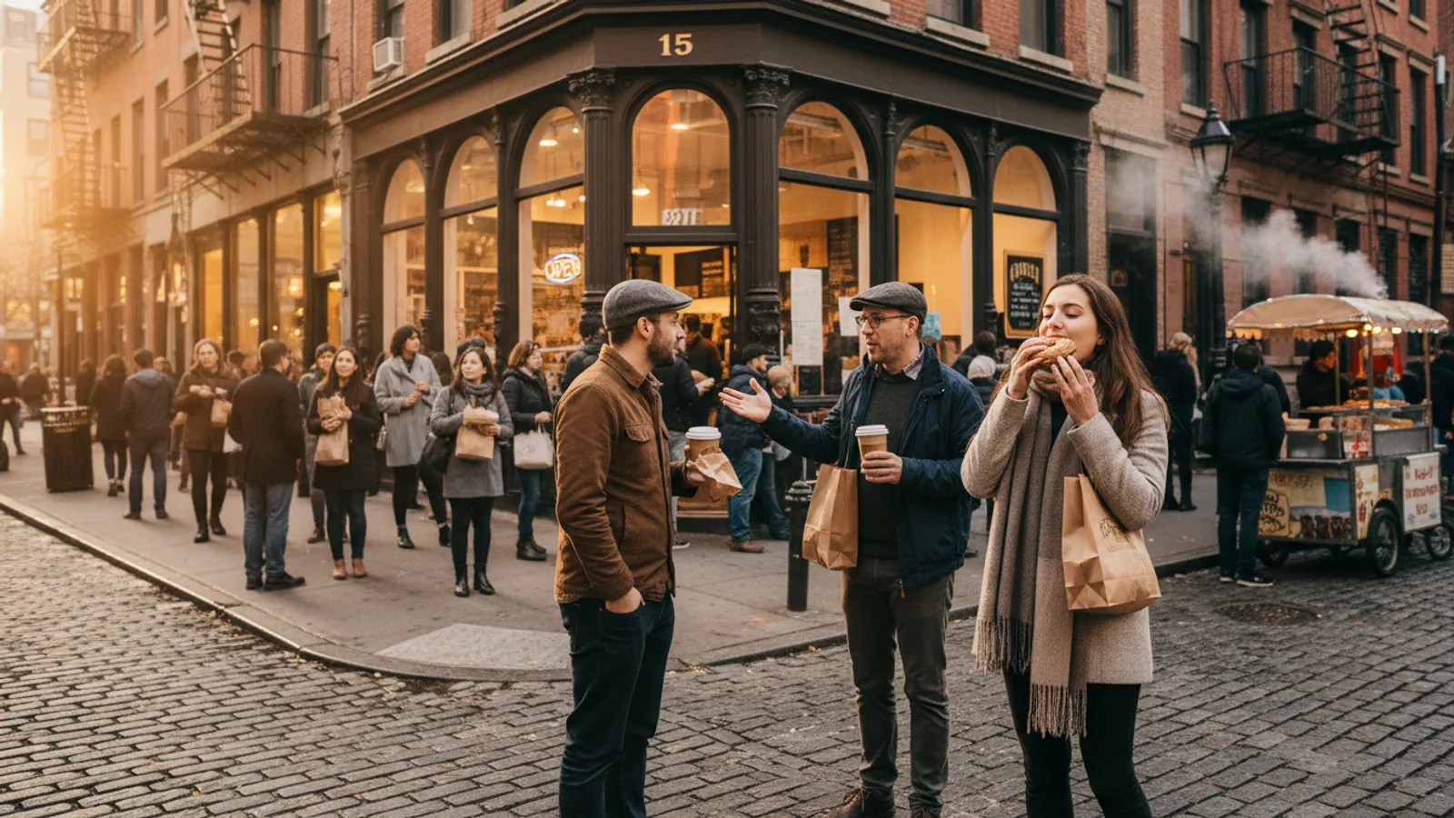 Editorial view of Brooklyn illustrating How to find a great Brooklyn bagel