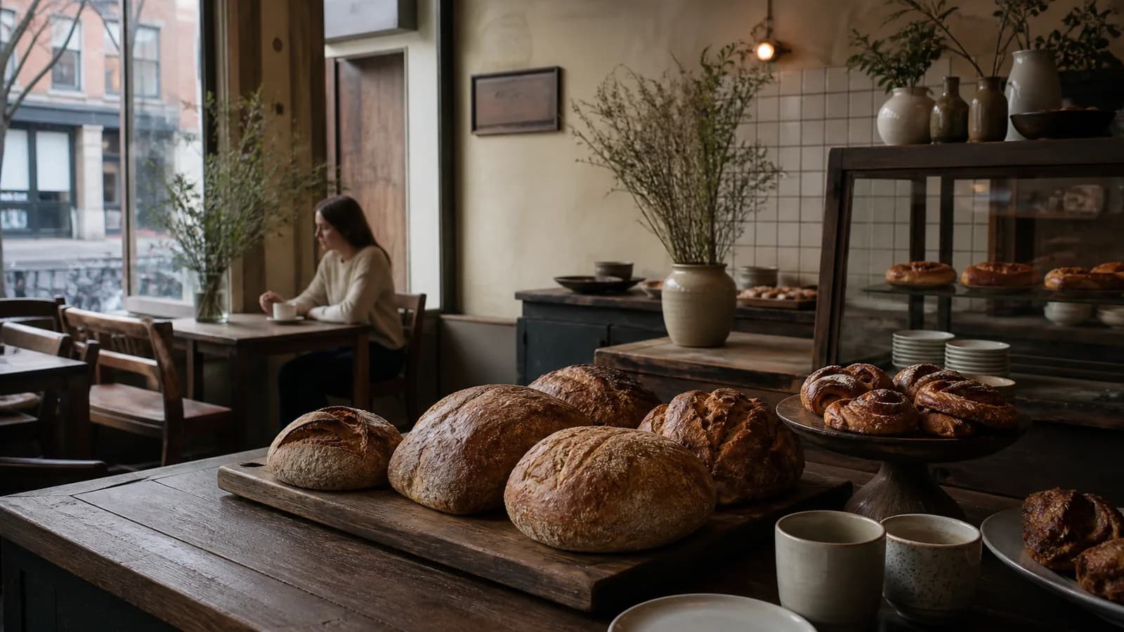 Rustic breads and cardamom buns in a calm European-inspired North Brooklyn café