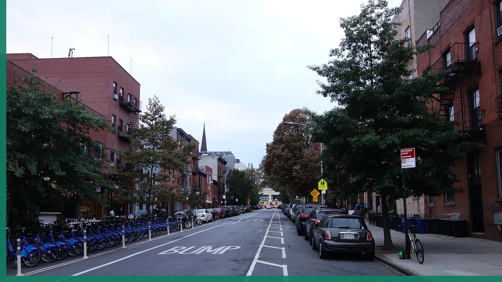 A Brooklyn neighborhood streetscape illustrating independent shops in Boerum Hill