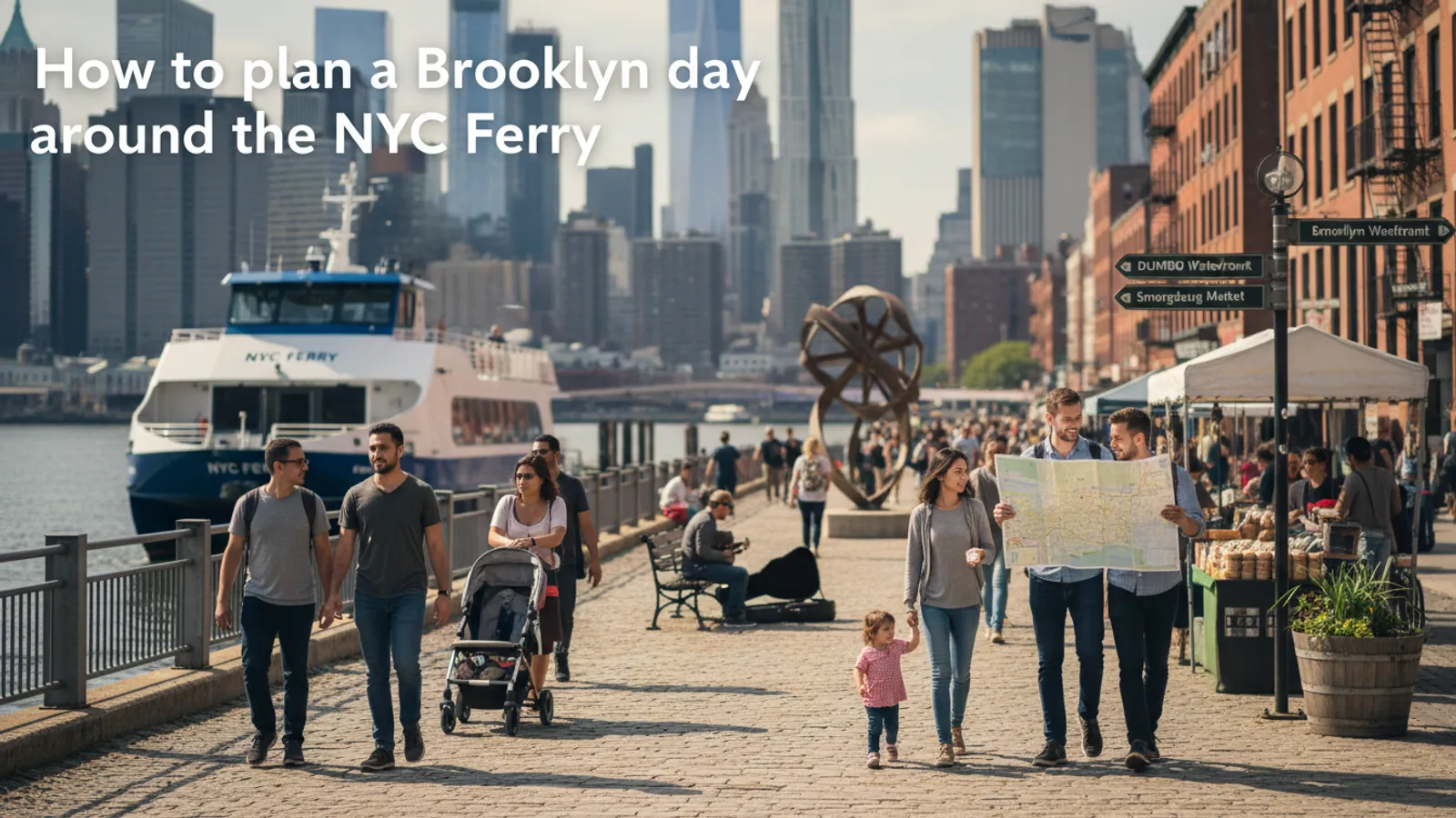 Editorial view of Brooklyn illustrating How to plan a Brooklyn day around the NYC Ferry