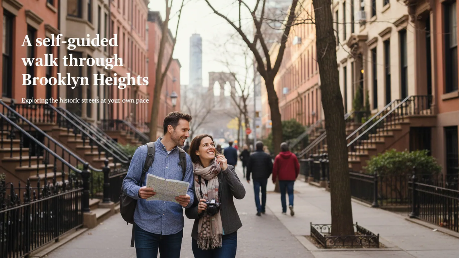 Editorial view of Brooklyn Heights illustrating A self-guided walk through Brooklyn Heights