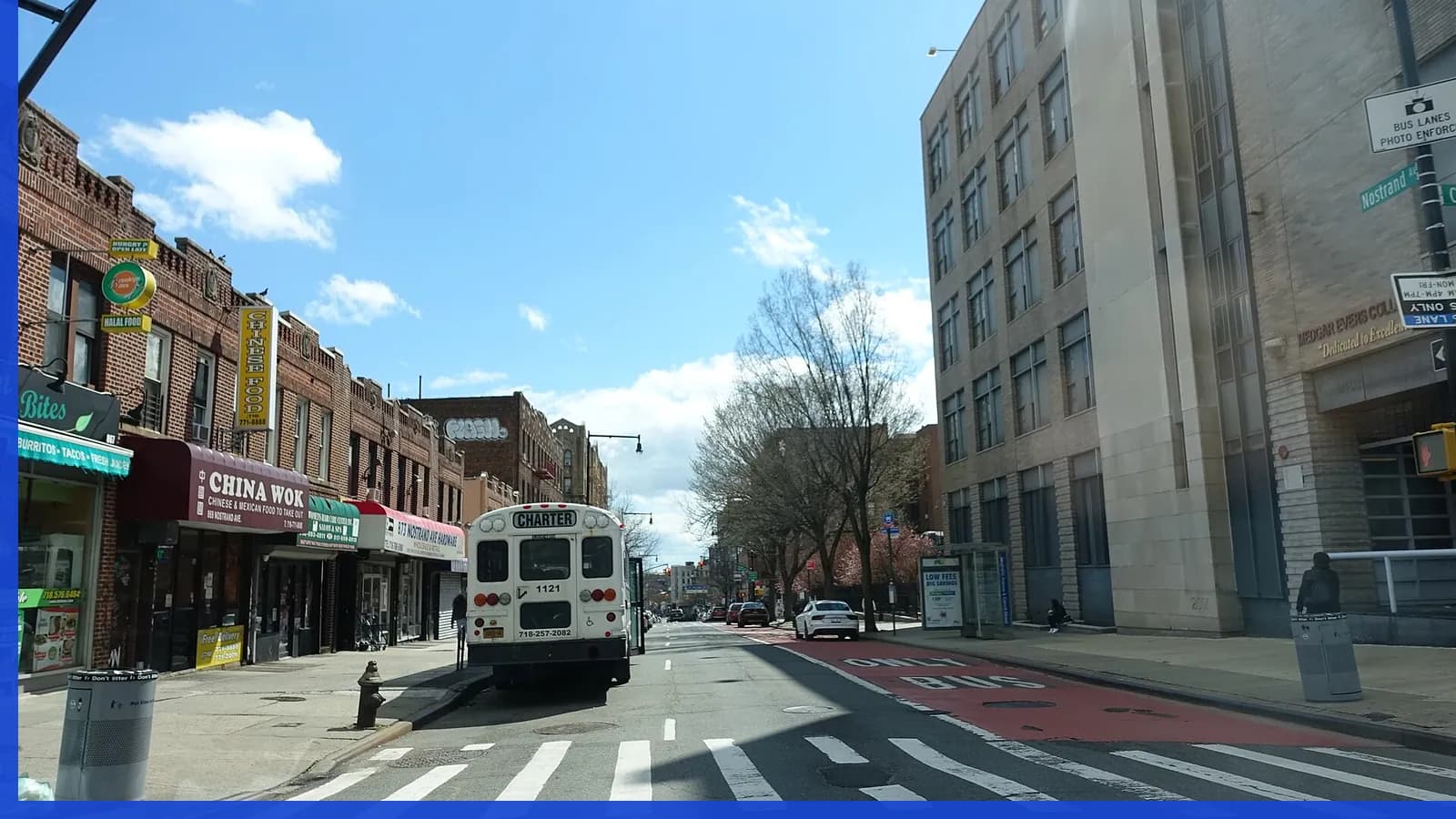 A Brooklyn neighborhood streetscape illustrating caribbean culture in Crown Heights