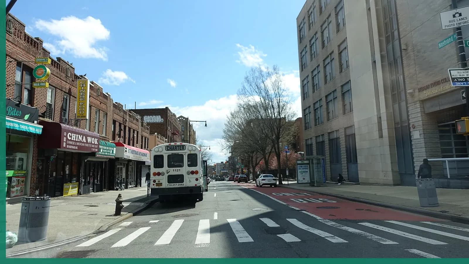 A Brooklyn neighborhood streetscape illustrating major events in Crown Heights