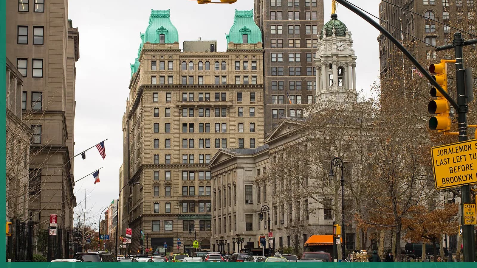 A Brooklyn neighborhood streetscape illustrating business in Downtown Brooklyn