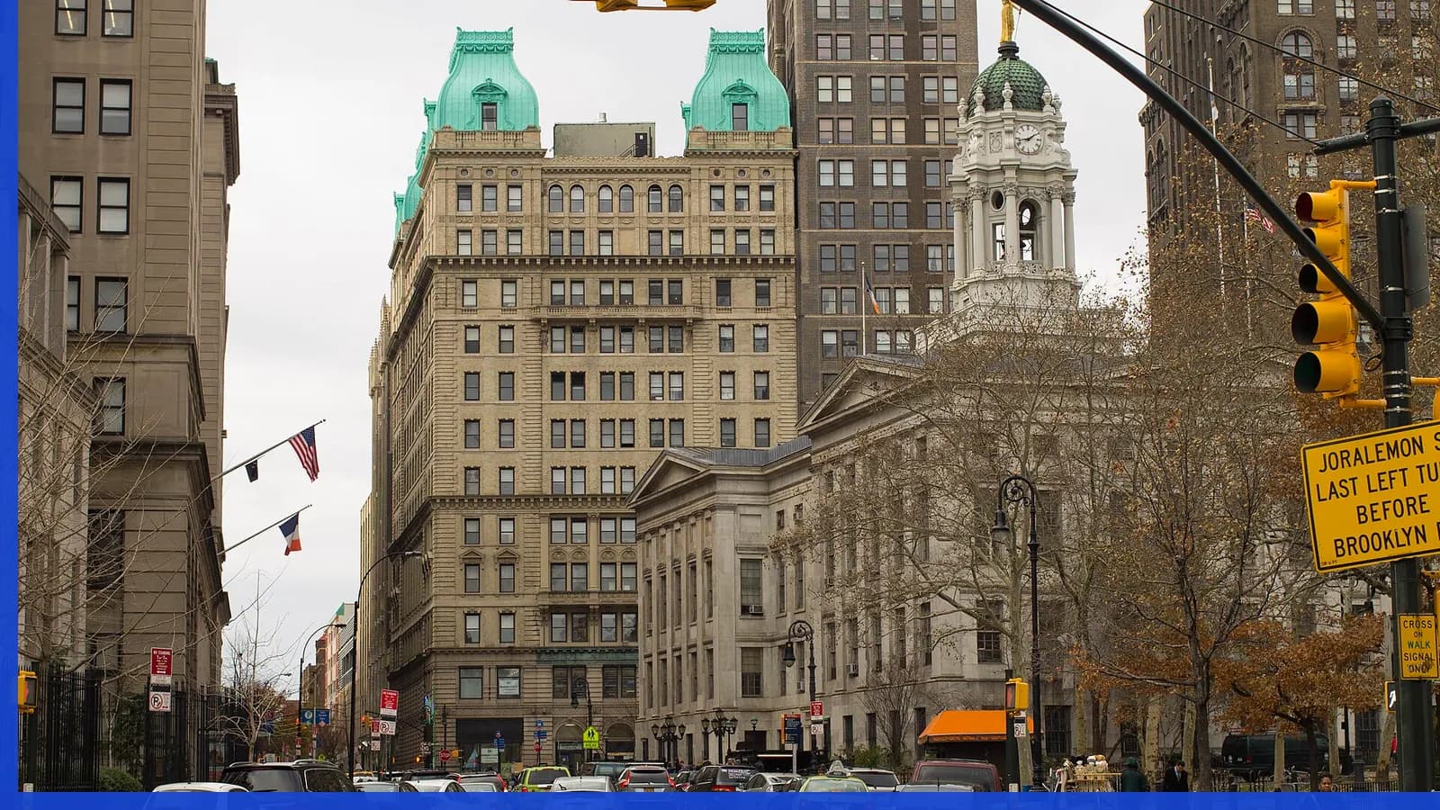 A Brooklyn neighborhood streetscape illustrating transportation in Downtown Brooklyn