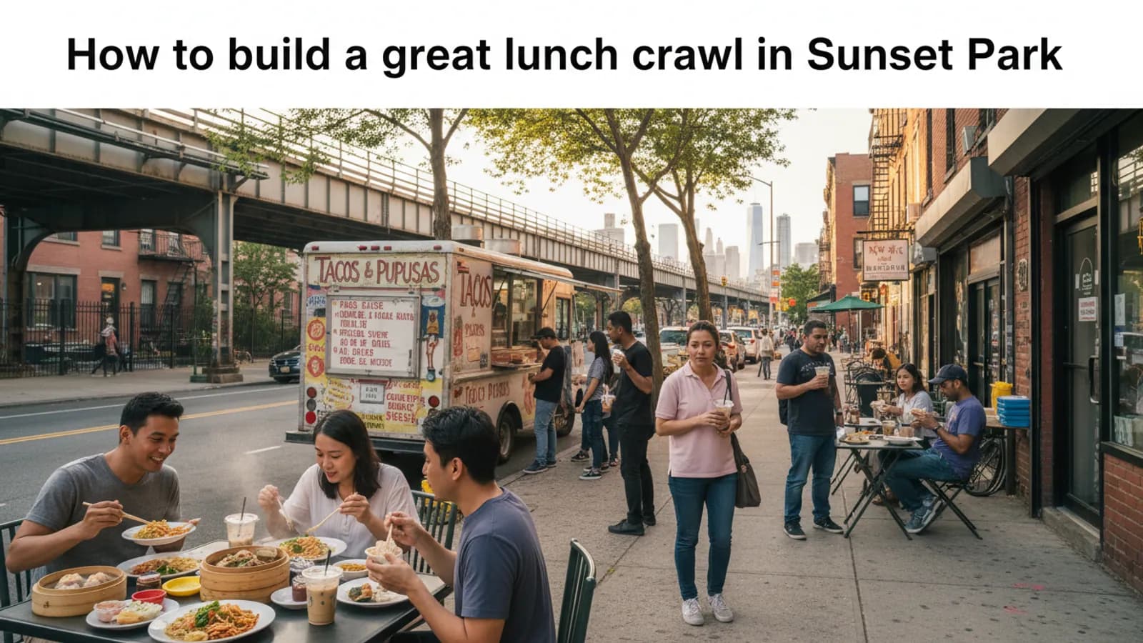 Editorial view of Sunset Park illustrating How to build a great lunch crawl in Sunset Park
