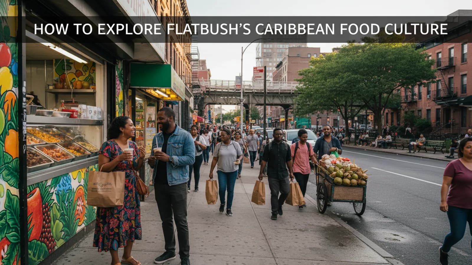 Editorial view of Flatbush illustrating How to explore Flatbush’s Caribbean food culture