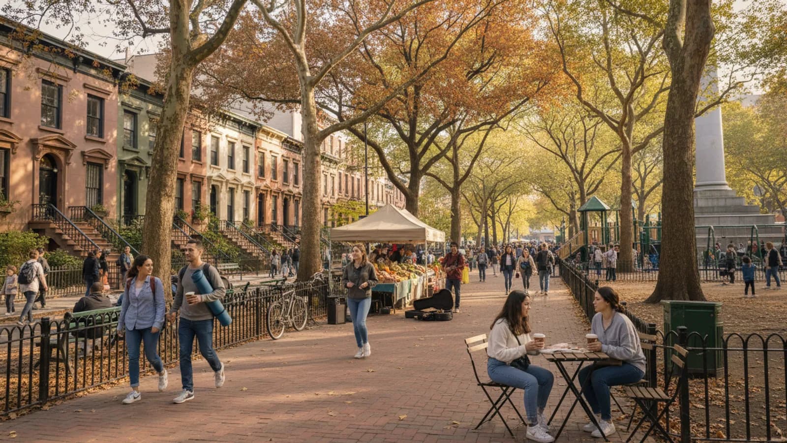 Editorial view of Fort Greene illustrating A neighborhood day around Fort Greene Park