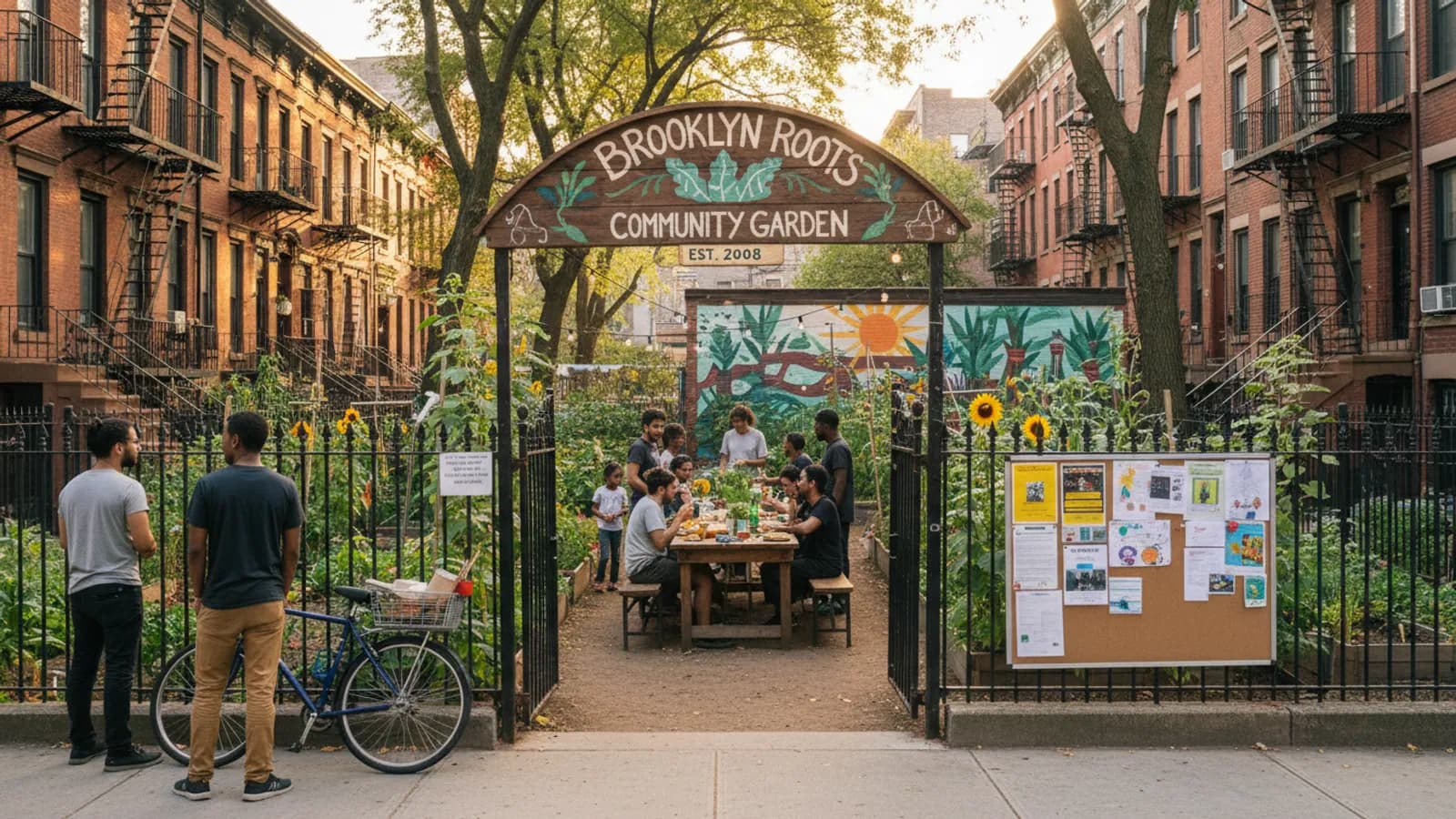 Editorial view of Bed-Stuy illustrating How to find, join, and support a Brooklyn community garden