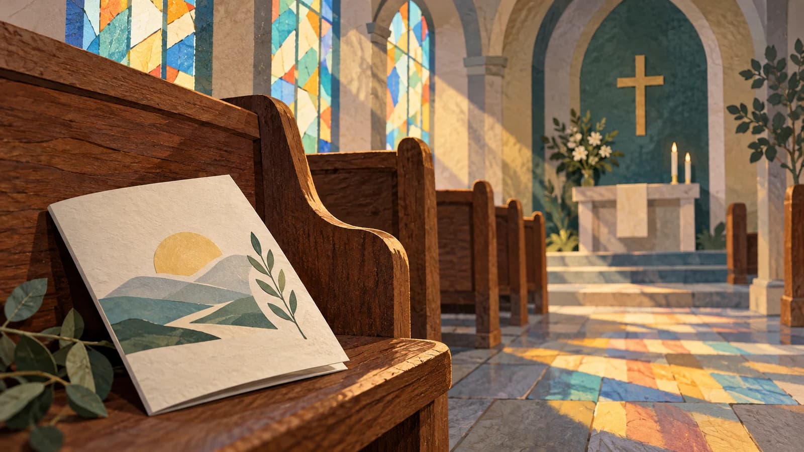 Conceptual editorial illustration for Most Holy Trinity–St. Mary; not a documentary depiction of the venue.