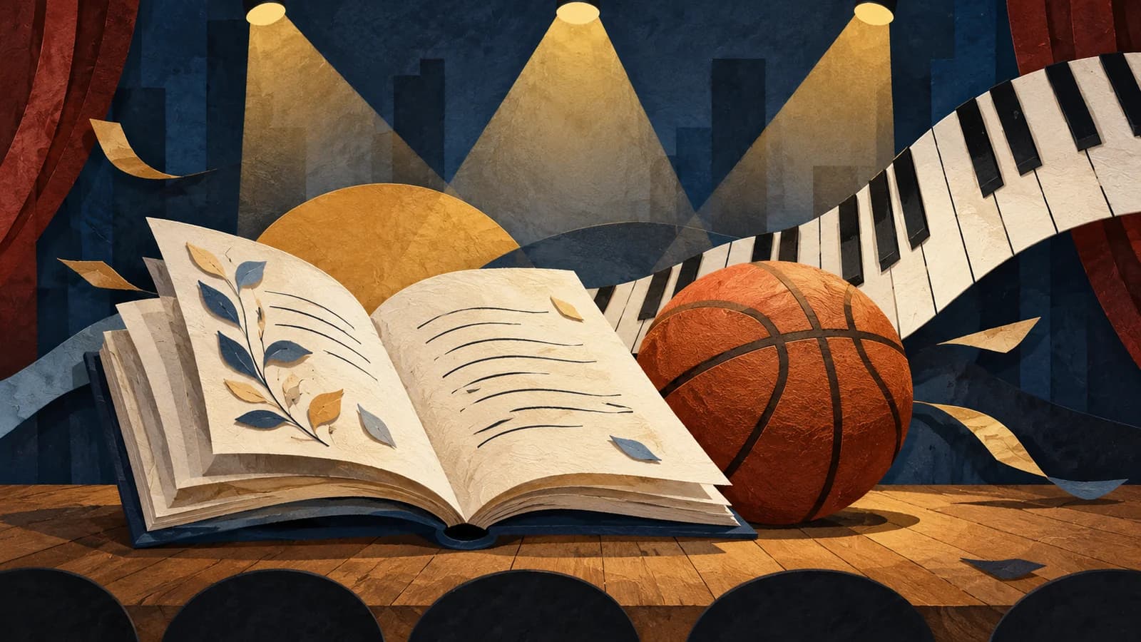Conceptual editorial illustration of upcoming event planning in Brooklyn; not a documentary depiction of Be Holding.