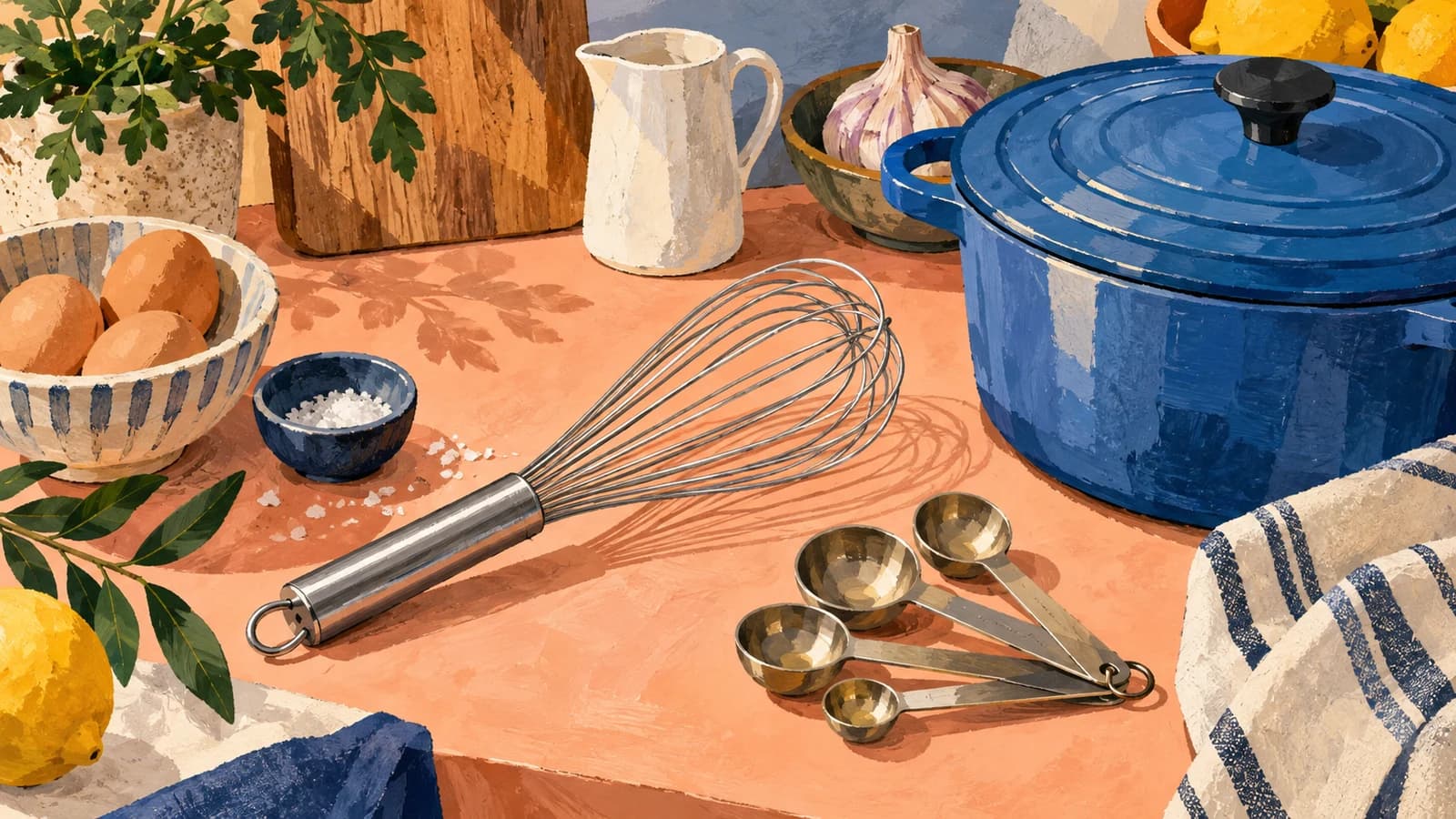 Conceptual editorial illustration for Whisk; not a documentary depiction of the establishment.